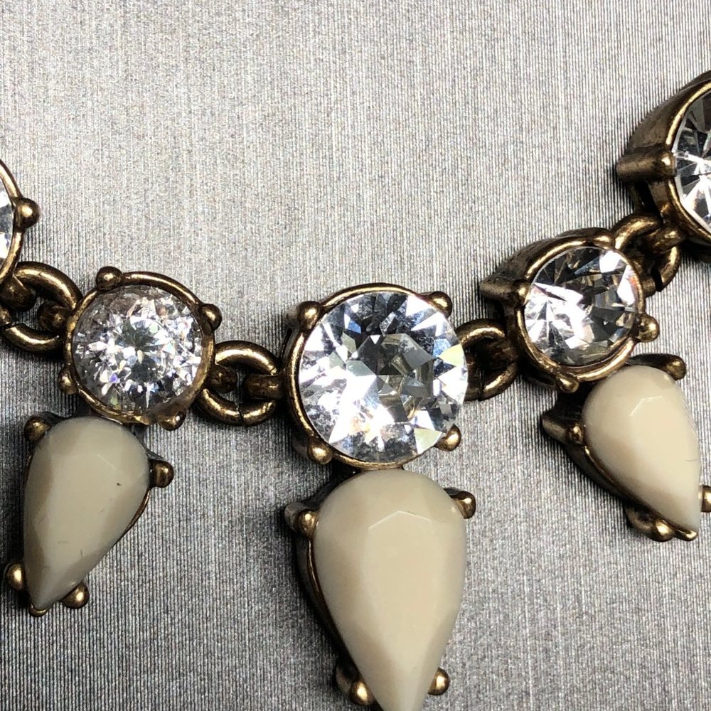 J. Crew Delicate Rhinestone Statement Necklace - image 5